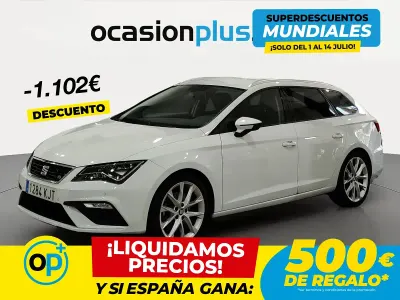 Usado Seat Leon FR 184 CV (135 kW) 2018 Blanco Familiar