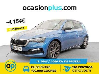 Usado Skoda 110 R Sport 150 CV (110 kW) 2021 Azul Berlina