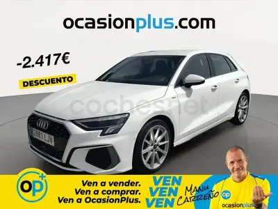 Usado Audi A3 S-Line 116 CV (85 kW) 2020 Blanco Berlina