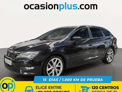 Usado Seat Leon ST FR 184 CV (135 kW) 2014 Negro Familiar