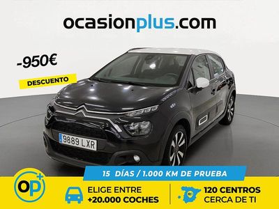 Usado Citroën C3 Feel 83 CV (61 kW) 2022 Negro Utilitario