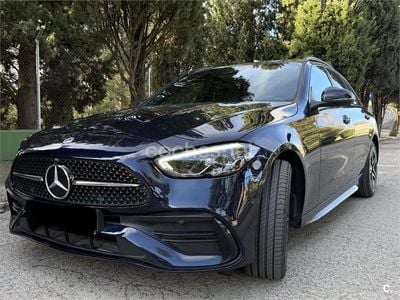 Azul Usado 2022 Mercedes C300e Familiar | 38.600 € (Precio justo)