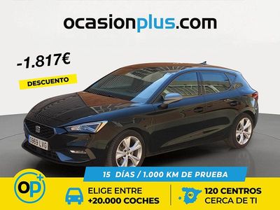 Usado Seat Leon FR 150 CV (110 kW) 2021 Negro