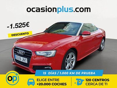 Usado Audi A5 Cabriolet S-Line 177 CV (130 kW) 2016 Rojo Descapotable