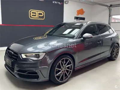 Usado Audi S3 300 CV (220 kW) 2014 Gris / plata Berlina