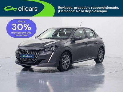 Usado Peugeot 208 Active 102 CV (75 kW) 2021 Gris Utilitario