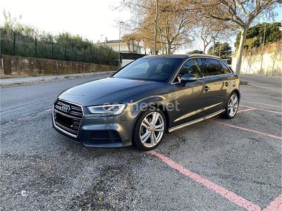 Usado Audi A3 S-Line 150 CV (110 kW) 2017 Gris / plata Berlina