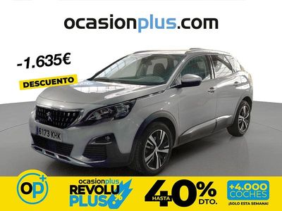 Usado Peugeot 3008 Allure 130 CV (95 kW) 2018 Gris SUV