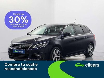 Usado Peugeot 308 SW Allure 131 CV (96 kW) 2018 Azul Familiar