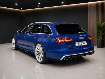 Usado Audi RS6 Exclusive 605 CV (444 kW) 2018 Azul Familiar