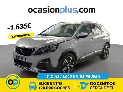 Usado Peugeot 3008 Allure 130 CV (95 kW) 2018 Gris SUV