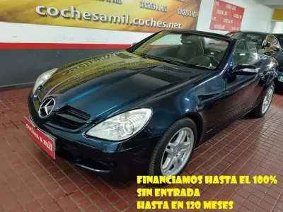 Usado Mercedes SLK200 162 CV (119 kW) 2005 Azul Descapotable