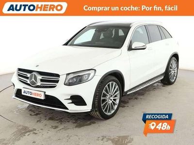 Usado Mercedes GLC220 AMG line 170 CV (125 kW) 2019 Blanco SUV