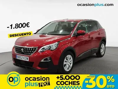 Usado Peugeot 3008 Active 130 CV (95 kW) 2019 Rojo SUV