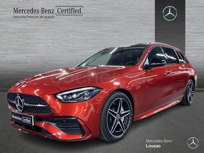 Usado Mercedes C220 200 CV (147 kW) 2022 Granate Familiar