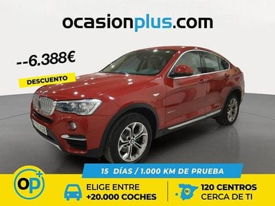 Usado BMW X4 184 CV (135 kW) 2017 Rojo SUV