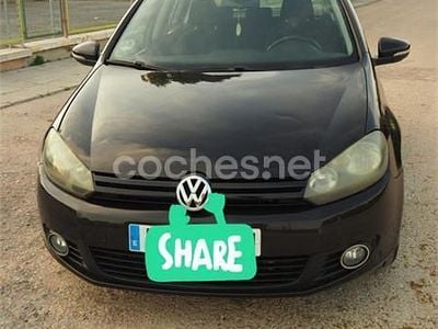 Usado VW Golf VI Advance 105 CV (77 kW) 2009 Negro Utilitario