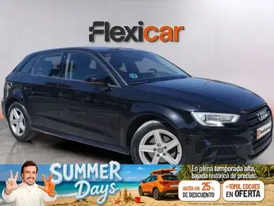 Usado Audi A3 116 CV (85 kW) 2019 Negro Berlina