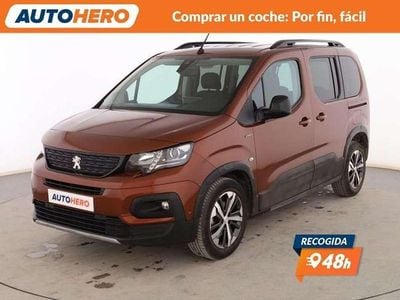 Usado Peugeot Rifter GT-line 110 CV (80 kW) 2018 Marrón Monovolumen