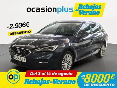 Usado Seat Leon XCELLENCE 130 CV (95 kW) 2021 Gris / plata Familiar
