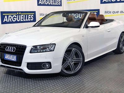 Usado Audi A5 Cabriolet S-Line 241 CV (177 kW) 2009 Blanco Descapotable