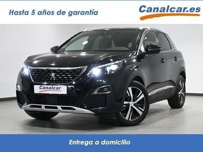 Usado Peugeot 3008 GT-line 131 CV (96 kW) 2019 Negro SUV