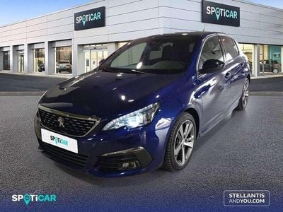 Usado Peugeot 308 GT-line 131 CV (96 kW) 2019 Azul Berlina