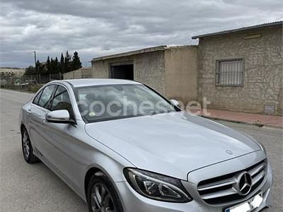 Usado Mercedes C200 Exclusive 136 CV (100 kW) 2016 Gris / plata Berlina