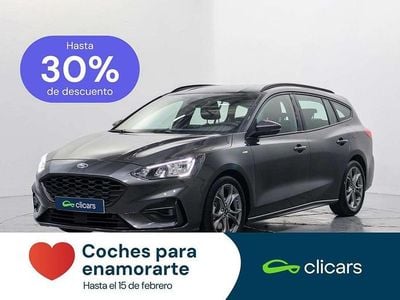 Usado Ford Focus ST-Line 120 CV (88 kW) 2020 Gris Familiar