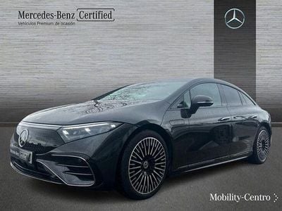 Usado Mercedes EQS450+ AMG line 264 kW (360 CV) 2023 Verde olivo mate Berlina