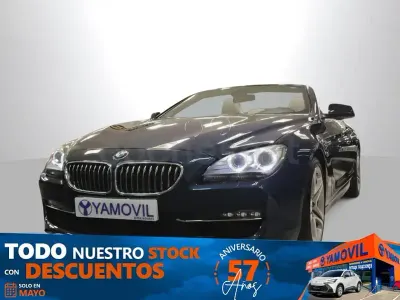 Usado BMW 640 Cabriolet Comfort Edition 320 CV (235 kW) 2012 Azul Descapotable