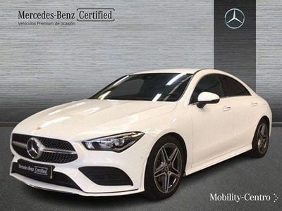 Blanco polar pintura unicolor Usado 2019 Mercedes CLA180 AMG line Berlina | 27.900 € (Precio justo)