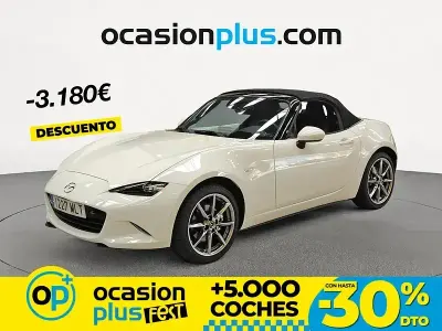 Usado Mazda MX5 Exclusive-Line 184 CV (135 kW) 2023 Blanco Descapotable