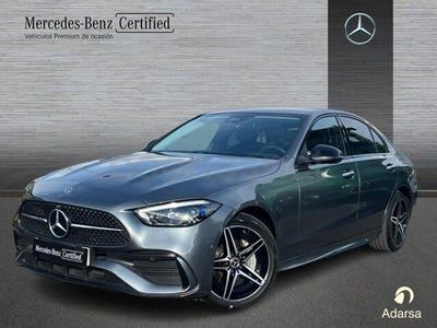 Gris selenita Usado 2024 Mercedes C300e AMG line Berlina | 50.900 € (Precio justo)