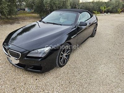 Usado BMW 640 Cabriolet 320 CV (235 kW) 2014 Negro Descapotable