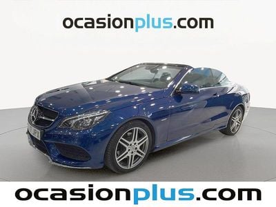 Azul Usado 2016 Mercedes E220 AMG Descapotable | 27.399 € (Precio justo)