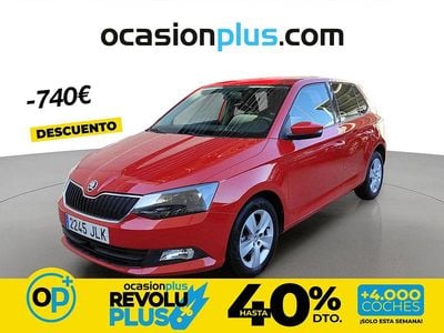 Usado Skoda Fabia Ambition 90 CV (66 kW) 2016 Rojo