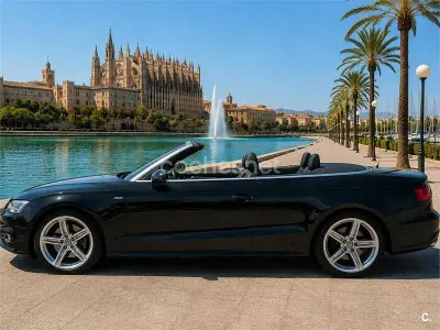 Usado Audi A3 Cabriolet S-Line 150 CV (110 kW) 2019 Negro Descapotable