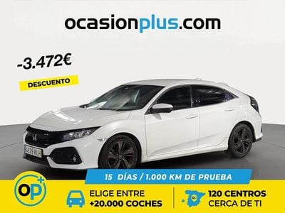 Usado Honda Civic Elegance 129 CV (94 kW) 2018 Blanco Berlina