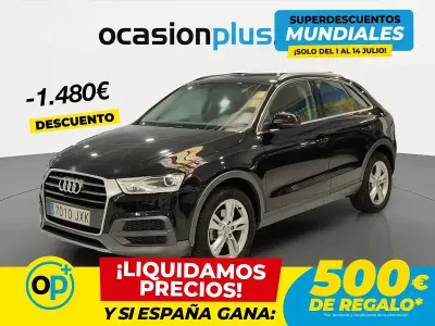 Usado Audi Q3 Design 150 CV (110 kW) 2017 Negro SUV