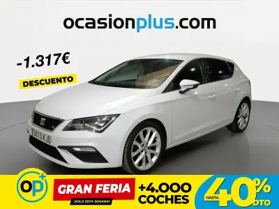 Usado Seat Leon FR 125 CV (91 kW) 2018 Blanco Berlina
