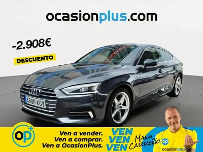 Usado Audi A5 Sport 150 CV (110 kW) 2018 Gris Coupe