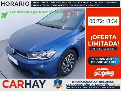 Usado VW Polo Life 95 CV (69 kW) 2022 Azul Utilitario