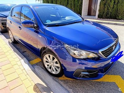 Usado Peugeot 308 Style 110 CV (80 kW) 2019 Azul Berlina