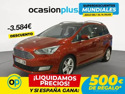 Usado Ford C-MAX Titanium 125 CV (91 kW) 2017 Rojo Monovolumen
