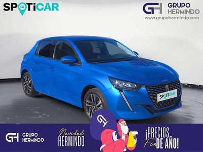 Usado Peugeot 208 Allure 100 CV (73 kW) 2021 Azul Utilitario