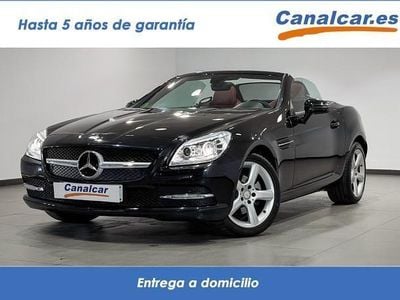 Usado Mercedes SLK200 184 CV (135 kW) 2011 Negro Descapotable