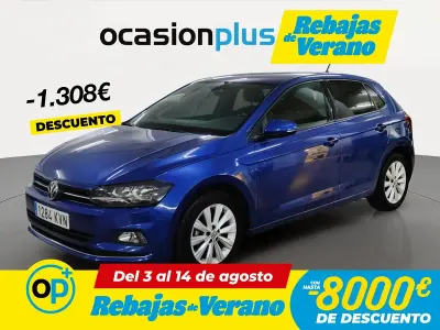 Usado VW Polo Sportline 95 CV (69 kW) 2019 Azul Utilitario