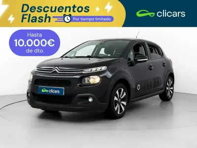 Usado Citroën C3 PureTech 82 CV (60 kW) 2018 Negro Utilitario