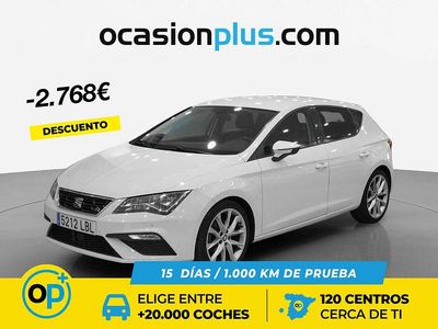 Usado Seat Leon FR 130 CV (95 kW) 2019 Blanco Berlina